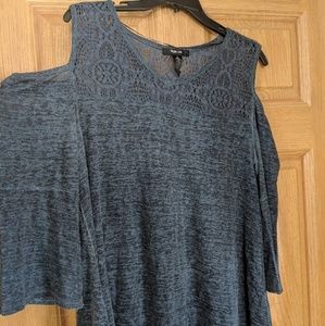 Lacey peek-a-boo shoulder top